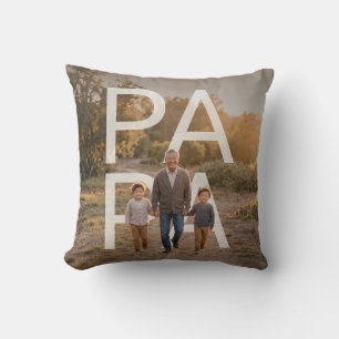 PhotoPop Papa op maat gemaakte familiefoto Kussen