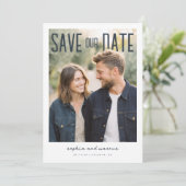 PhotoPop Save Our Date Modern Design Save The Date (Staand voorkant)