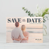 PhotoPop Save the Date Elegant  (Staand voorkant)
