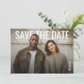 PhotoPop Save the Date Minimaal (Staand voorkant)