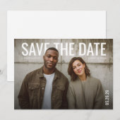 PhotoPop Save the Date Minimaal (Voorkant / Achterkant)