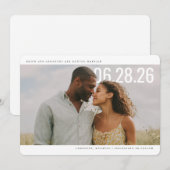 PhotoPop Save the Date Schoon Design (Voorkant / Achterkant)