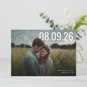 PhotoPop Save the Date Script  (Staand voorkant)