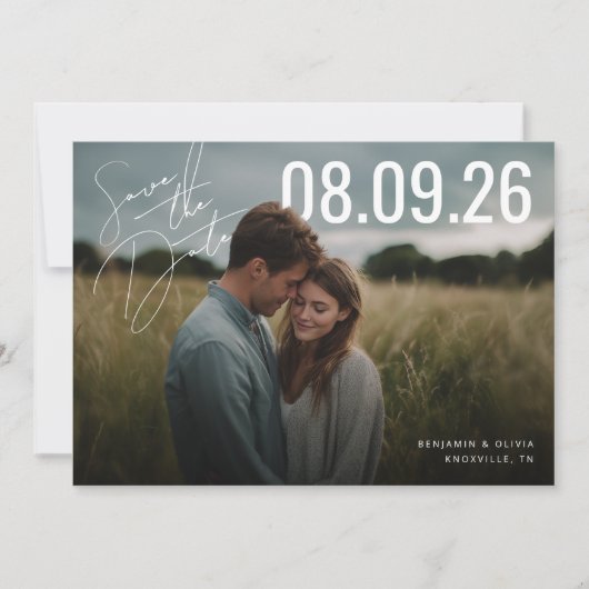 PhotoPop Save the Date-script  Date (Voorkant)