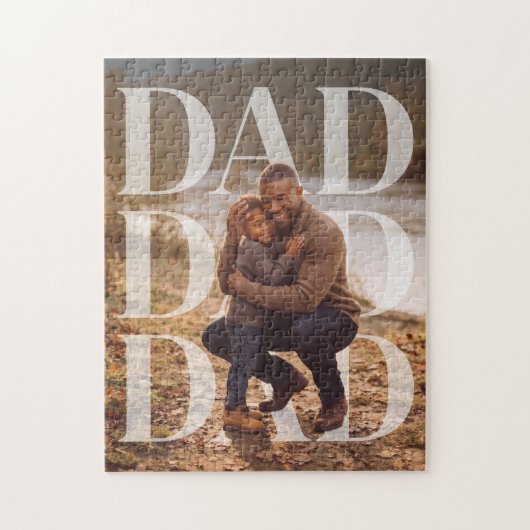 PhotoPop Vader Aangepaste Familiefoto Legpuzzel (Verticaal)