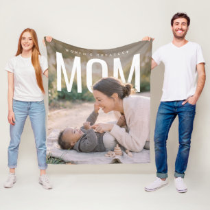 PhotoPop Werelds Beste Moeder Aangepaste Foto Fleece Deken
