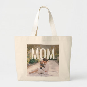 PhotoPop Werelds Beste Moeder Aangepaste Foto Grote Tote Bag