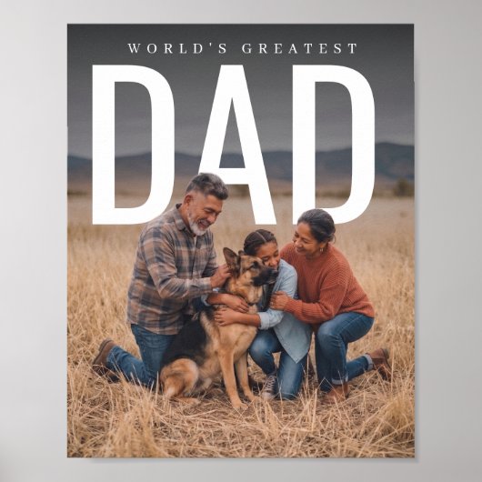PhotoPop Werelds Beste Papa Poster (Voorkant)