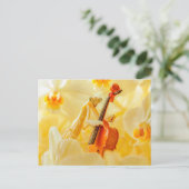 Photorealistic Praying Mantis Playing Cello Briefkaart (Staand voorkant)