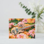 Photorealistic Spider Playing Bass Guitar Briefkaart (Staand voorkant)