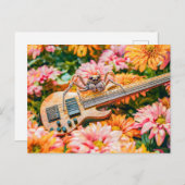 Photorealistic Spider Playing Bass Guitar Briefkaart (Voorkant / Achterkant)