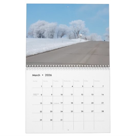 Photos of the Sky /Two Page MediumCalendar, White Kalender (Mar 2026)