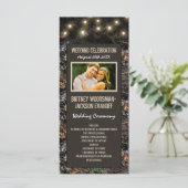 PhotoString Lights + Jacht Camo Trouwprogramma's Programmakaart (Staand voorkant)