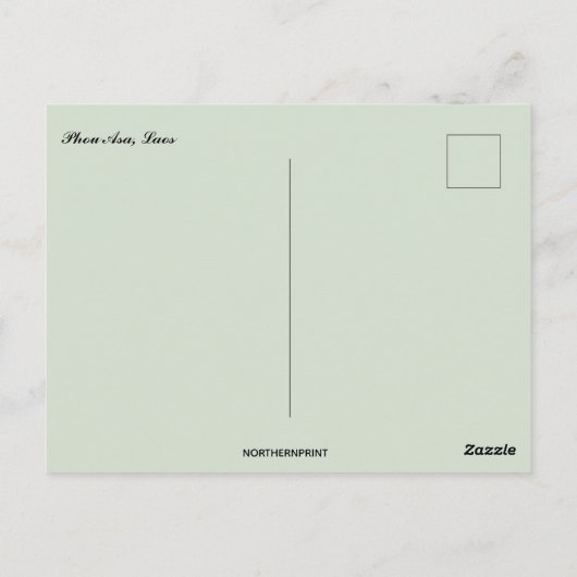 Phou Asa Laos Briefkaart (Achterkant)