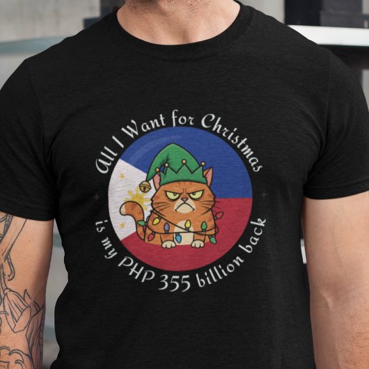 PHP 355 miljard kerst Filipijnen corruptie T-shirt