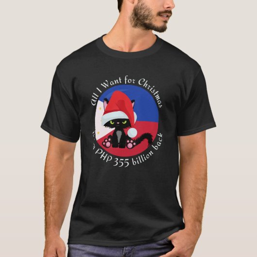 PHP 355 miljard kerst-tee Filipijnen T-shirt (Voorkant)