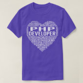PHP Developer Heart T-shirt (Design voorkant)