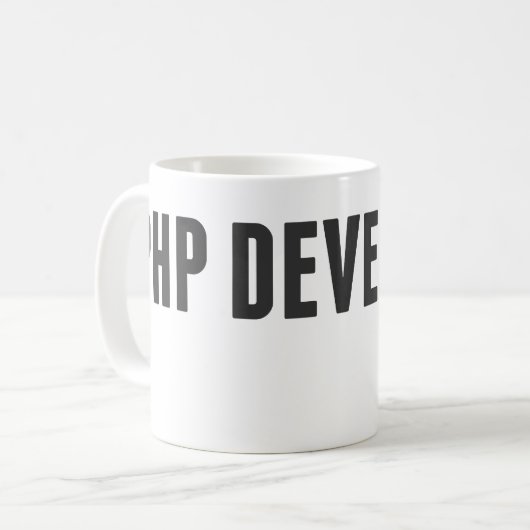 PHP Developer Koffiemok (Voorkant links)