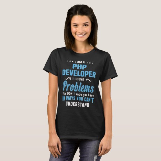 PHP Developer T-shirt (Voorkant volledig)