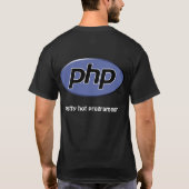 PHP Hot Programmer T-shirt (Achterkant)