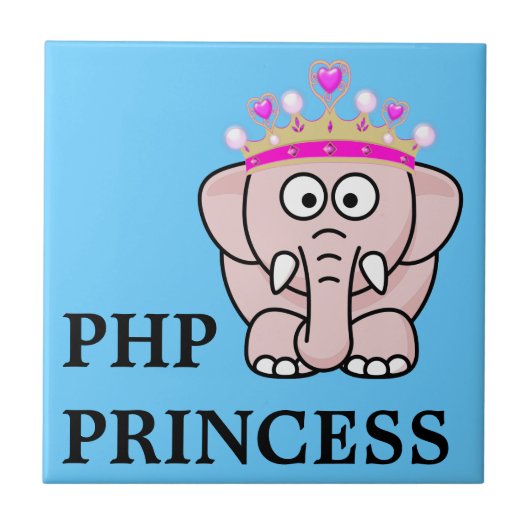 PHP Prinses: Vrouwen in Open Source Web Developmen Tegeltje (Voorkant)