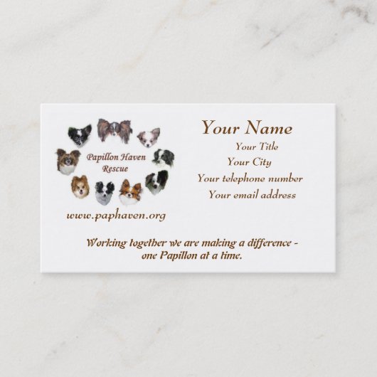 PHR-Visitekaartje Visitekaartje (Voorkant)