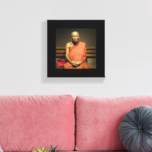 Phra Dhammayanmuni ... Buddhist Monk Canvas Afdruk (Insitu (Woonkamer))