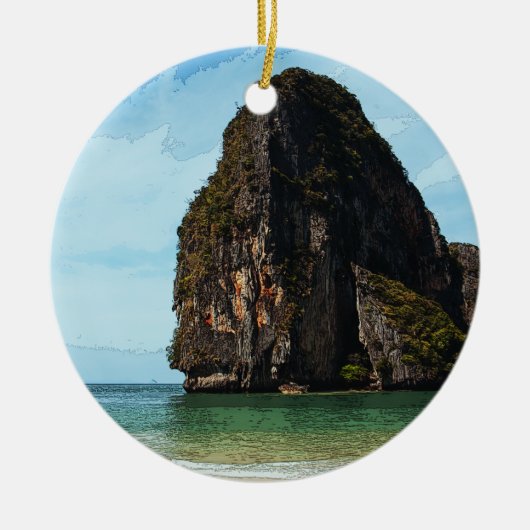 Phra-Nang Krabi Thailand Keramisch Ornament (Voorkant)