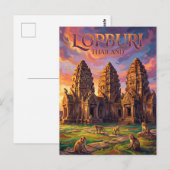 Phra Prang Sam Yod Thailand Briefkaart (Voorkant / Achterkant)