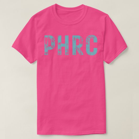  PHRC vet Typografie 2 T-shirt (Design voorkant)