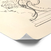 Phrenological Bust 1856 Patent Art Old Peper Poster (Hoek)