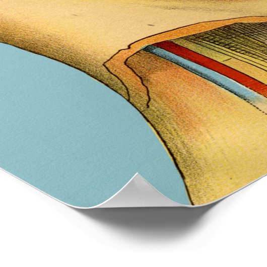 Phrenologiehoofd Poster (Hoek)