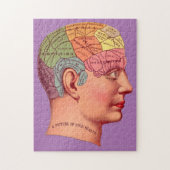 Phrenology Head Mind Brain Map Legpuzzel (Verticaal)