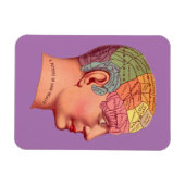  Phrenology Head Mind Brain Map Magneet (Horizontaal)