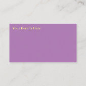 Phrenology Head Mind Brain Map Visitekaartje (Achterkant)