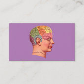 Phrenology Head Mind Brain Map Visitekaartje (Voorkant)