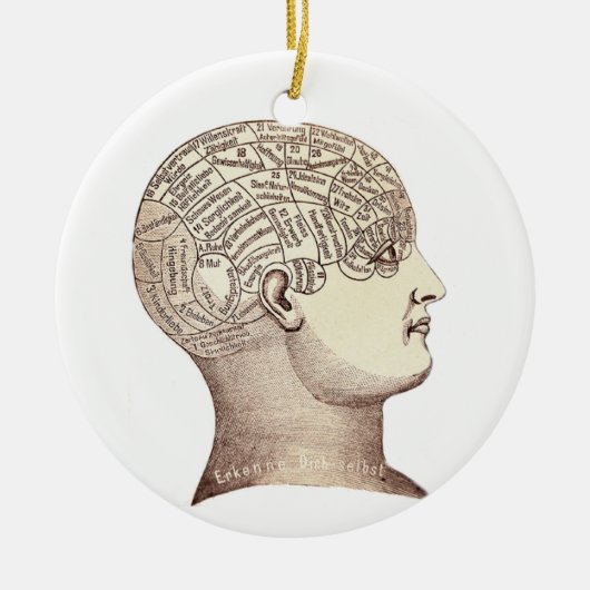  phrenology Ornament Double Sided (Voorkant)