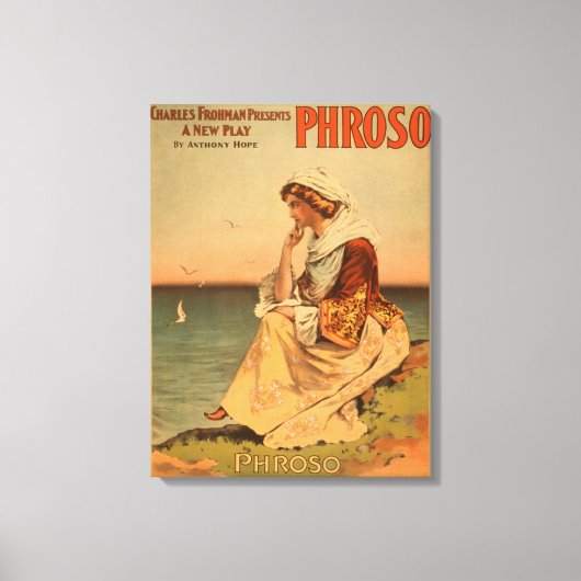 Phroso Woman bij het Poster van de Koerdische Thea Canvas Afdruk (Voorkant)