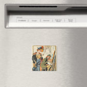 Phryne: karikatuur van het model van een kunstenaa magneet (Insitu (Vaatwasser))