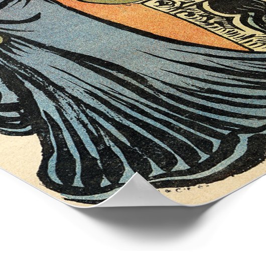 Phryne: karikatuur van het model van een kunstenaa poster (Hoek)