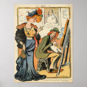 Phryne: karikatuur van het model van een kunstenaa poster (Voorkant)