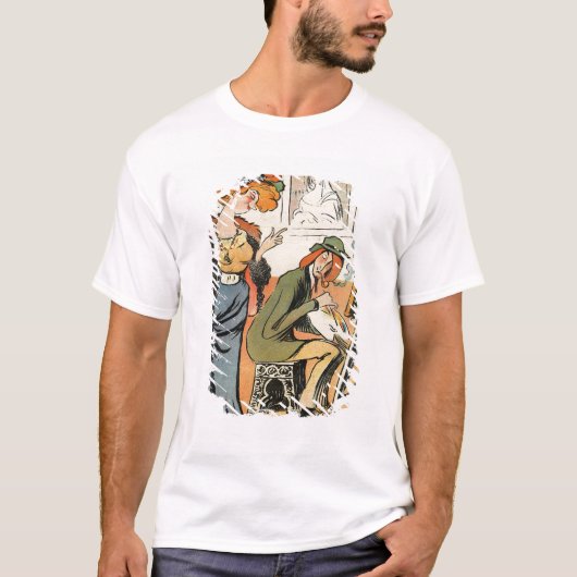 Phryne: karikatuur van het model van een kunstenaa t-shirt (Voorkant)