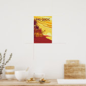 Phu Quoc Eiland Vietnam Reis Kunst Vintage Poster (Keuken)