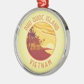 Phu Quoc Eiland Vietnam Retro Noodcirkel Metalen Ornament (Links)