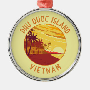 Phu Quoc Eiland Vietnam Retro Noodcirkel Metalen Ornament