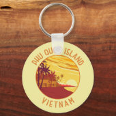 Phu Quoc Eiland Vietnam Retro Noodcirkel Sleutelhanger (Achterkant)
