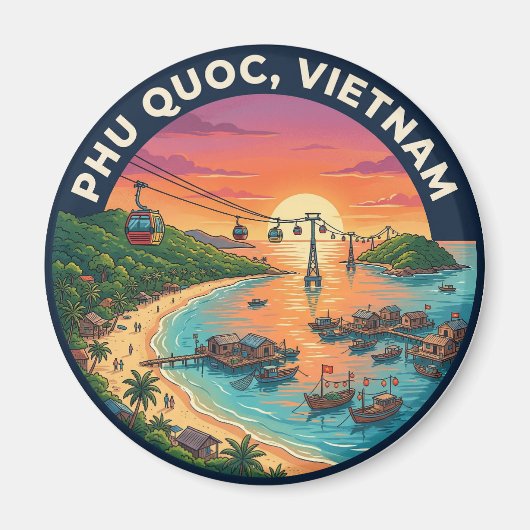 Phu Quoc Vietnam Magneet (Voorkant)