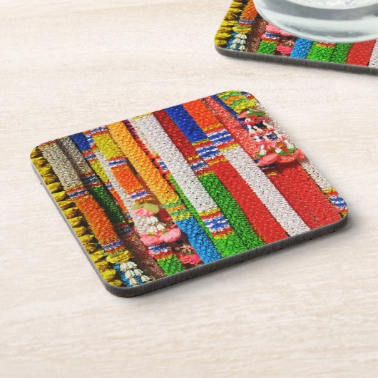 Phuang Maalai - Thai Floral Garland Bier Onderzetter (Linkerzijde)