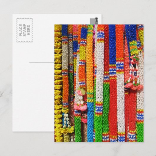 Phuang Maalai - Thai Floral Garland Briefkaart (Voorkant / Achterkant)