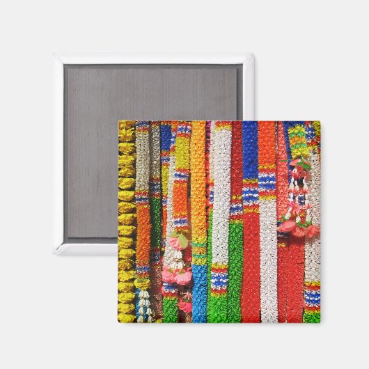 Phuang Maalai - Thais bloemenguirlande Magneet (Voorkant / Achterkant)